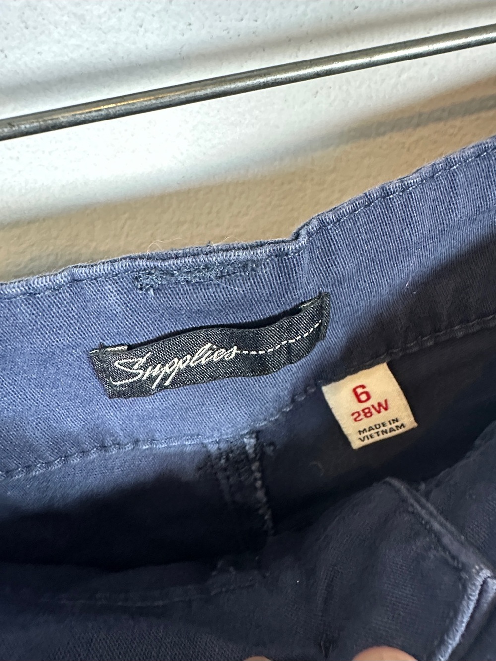 Supplies by UNIONBAY Alix Utility Shorts - Jorts Blue Size 6 - 28W - Picture 5 of 12